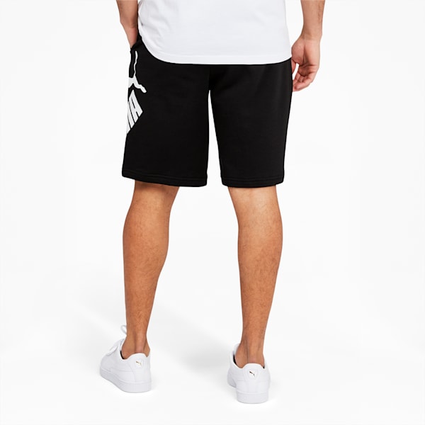 Shorts con logo grande 10" para hombre, Puma Black